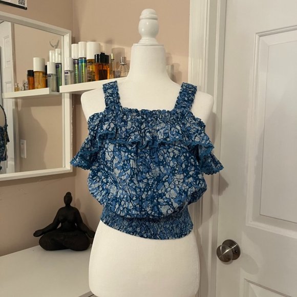 House of Harlow Ruffle Top - Picture 1 of 4